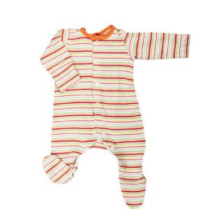 Sunny Stripes Baby Footed Romper