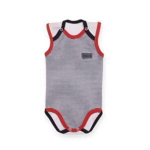 Nautical Stripes Sleeveless Baby Bodysuit